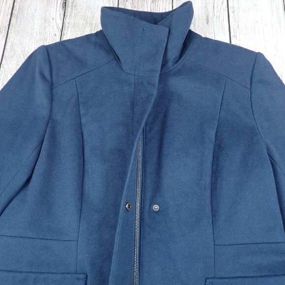 Pendleton Women’s 10 Petite Wool Blend Navy Blue Jacket Winter Coat - Picture 7 of 12